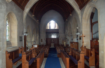 The interior looking west January 2011
